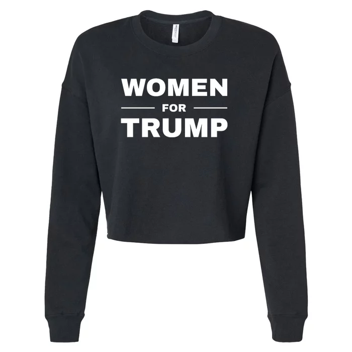 Women For Trump Cropped Pullover Crew