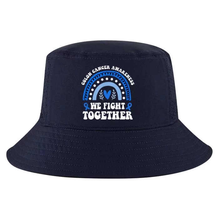 We Fights Together Rainbow Retro Colon Cancer Awareness Gift Cool Comfort Performance Bucket Hat