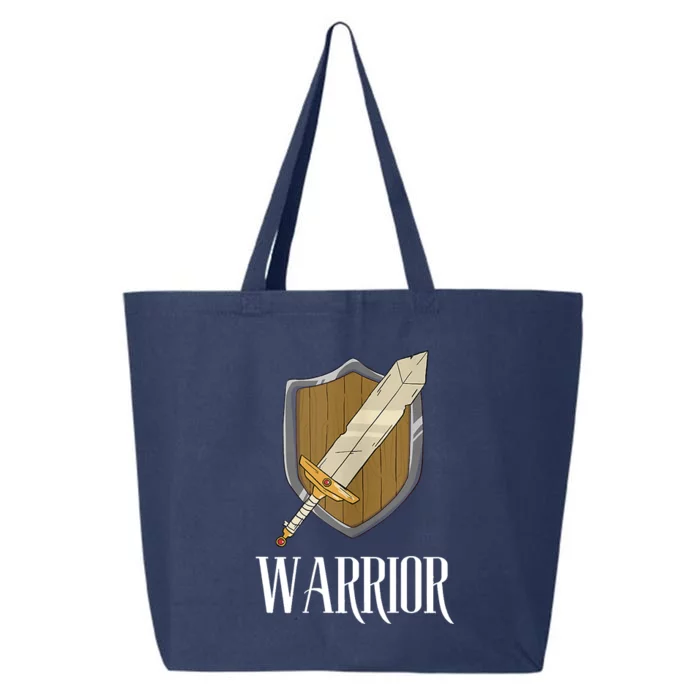 Warrior Fantasy Tabletop RPG MMORPG RPG Gamer 25L Jumbo Tote