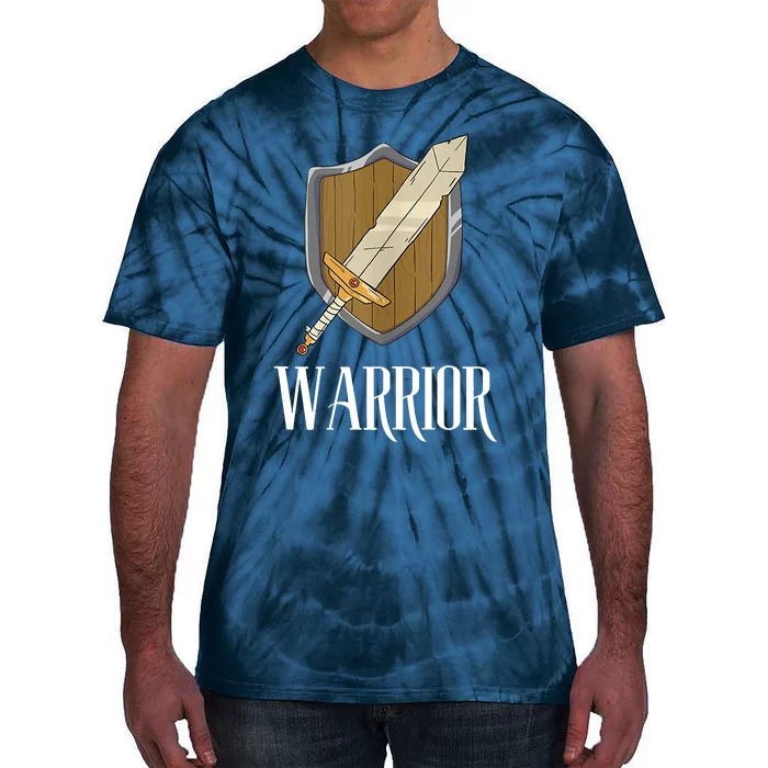 Warrior Fantasy Tabletop RPG MMORPG RPG Gamer Tie-Dye T-Shirt