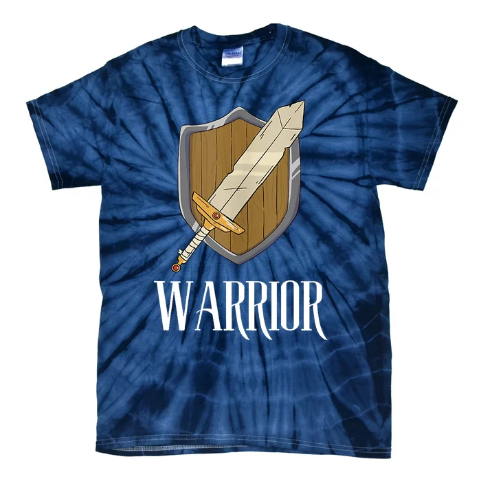 Warrior Fantasy Tabletop RPG MMORPG RPG Gamer Tie-Dye T-Shirt