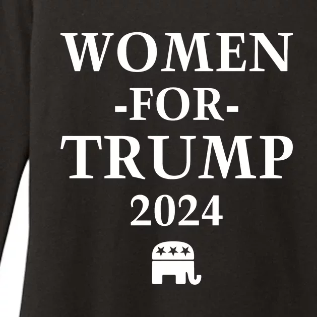 Women For Trump 2024 Womens CVC Long Sleeve Shirt