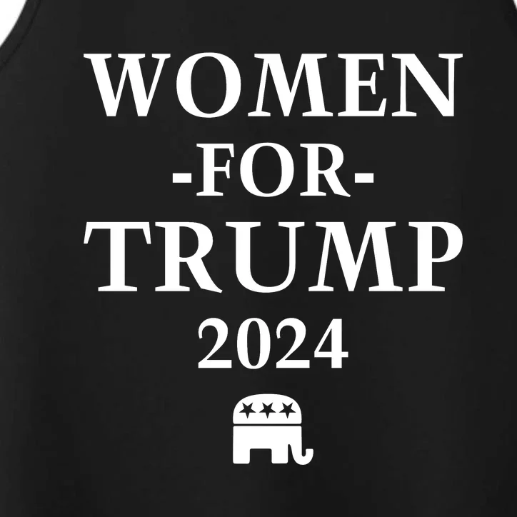 Women For Trump 2024 Performance Tank