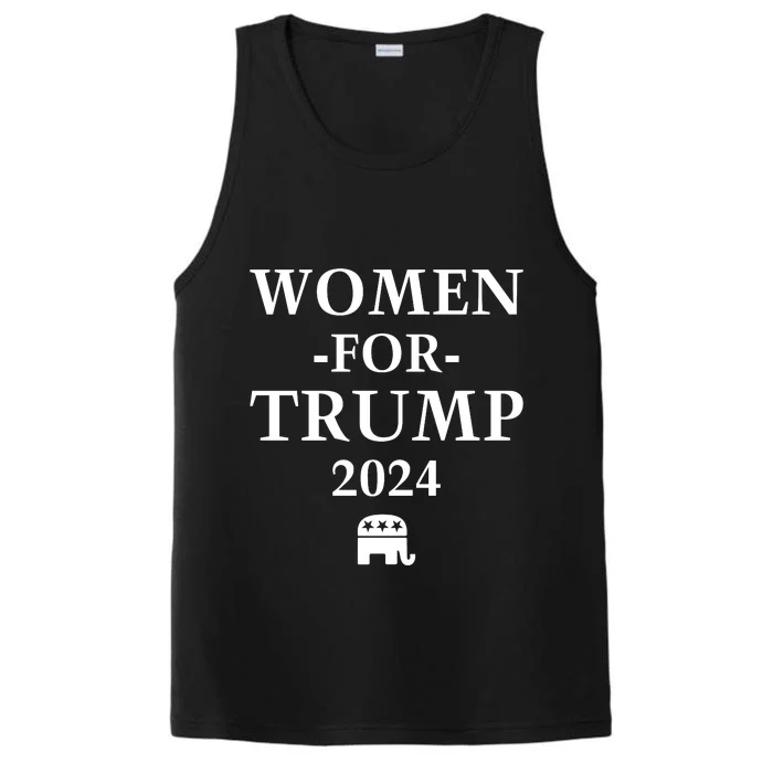 Women For Trump 2024 Performance Tank