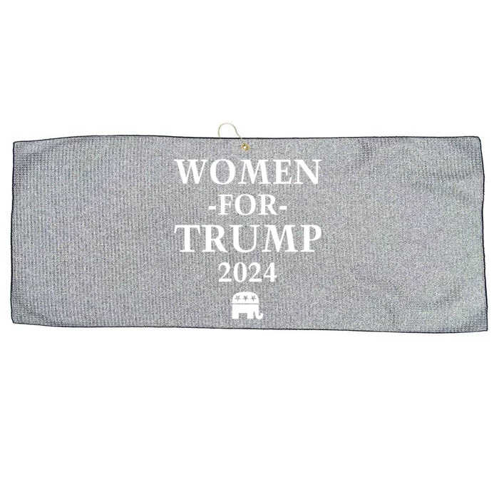 Women For Trump 2024 Large Microfiber Waffle Golf Towel