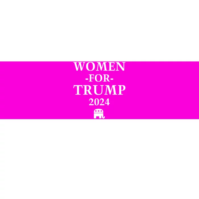 Women For Trump 2024 Bumper Sticker