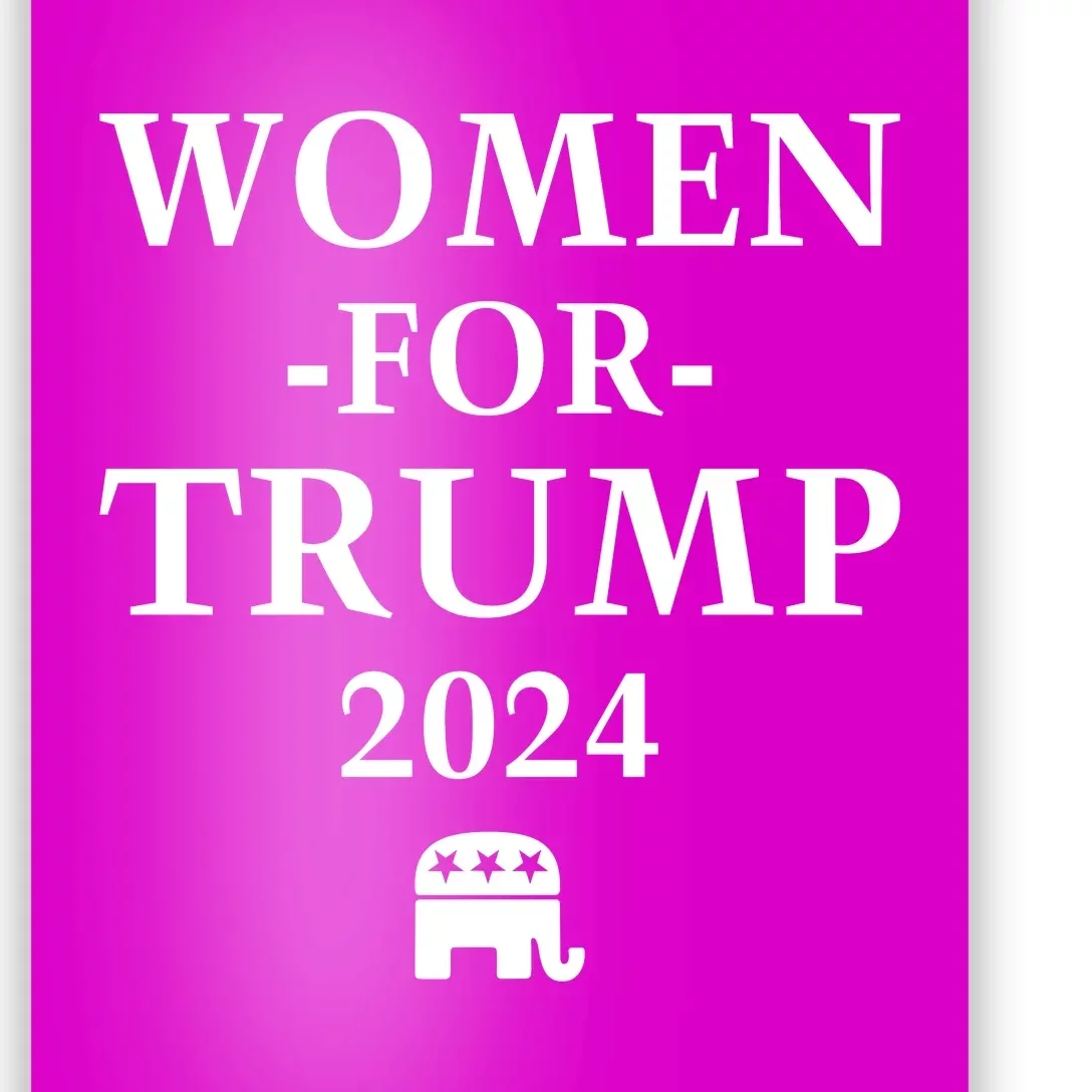 Women For Trump 2024 Poster