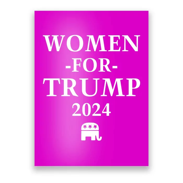 Women For Trump 2024 Poster