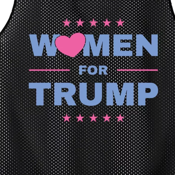 Women For Donald Trump Heart 💕 Mesh Reversible Basketball Jersey Tank