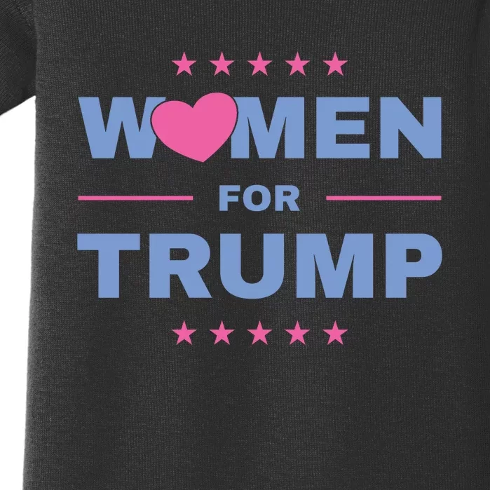 Women For Donald Trump Heart 💕 Baby Bodysuit