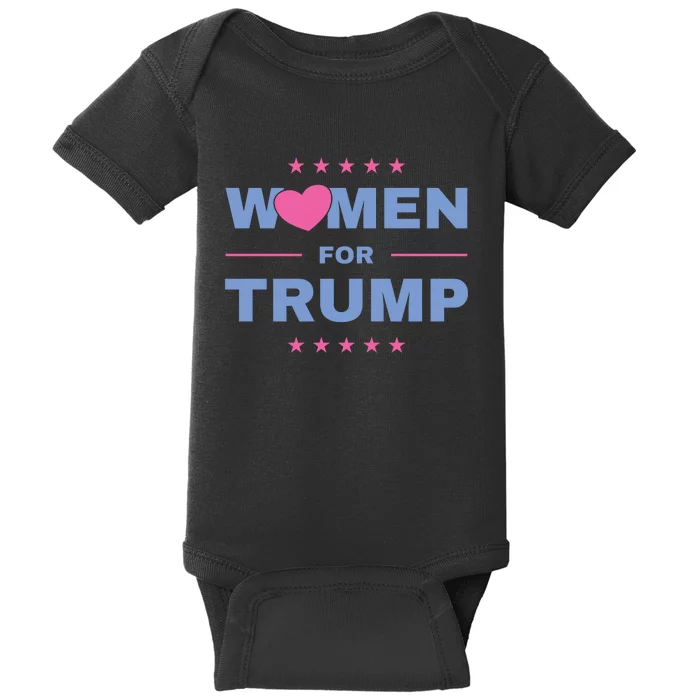 Women For Donald Trump Heart 💕 Baby Bodysuit