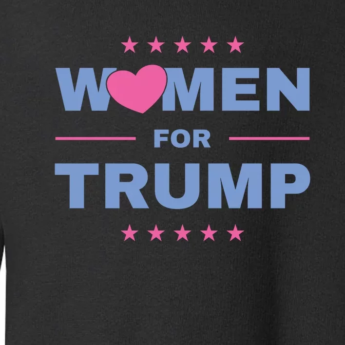 Women For Donald Trump Heart 💕 Toddler Sweatshirt