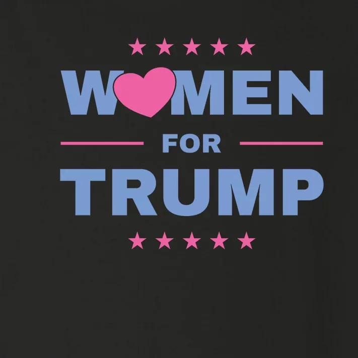 Women For Donald Trump Heart 💕 Toddler Long Sleeve Shirt