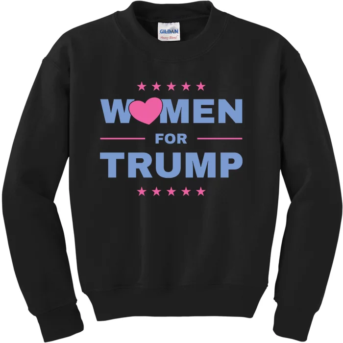 Women For Donald Trump Heart 💕 Kids Sweatshirt