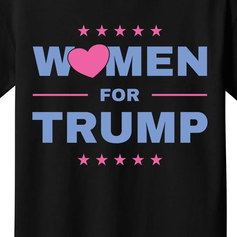 Women For Donald Trump Heart 💕 Kids T-Shirt