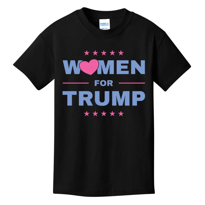 Women For Donald Trump Heart 💕 Kids T-Shirt