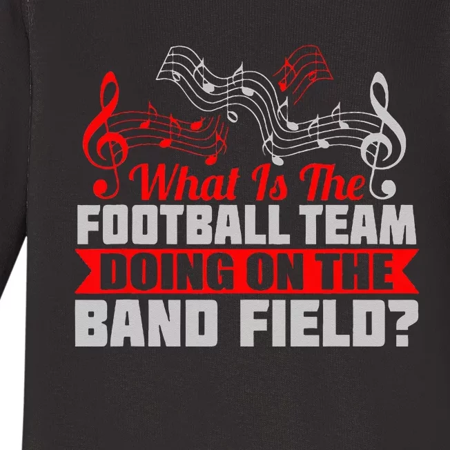 What Football Team On Marching Band Field Funny Gift Baby Long Sleeve Bodysuit