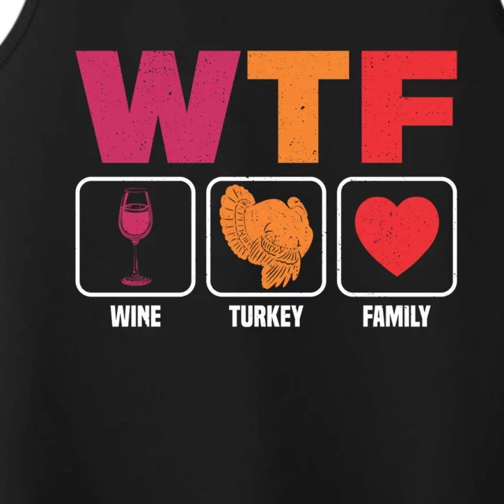 Wine Family Turkey Gift Performance Tank