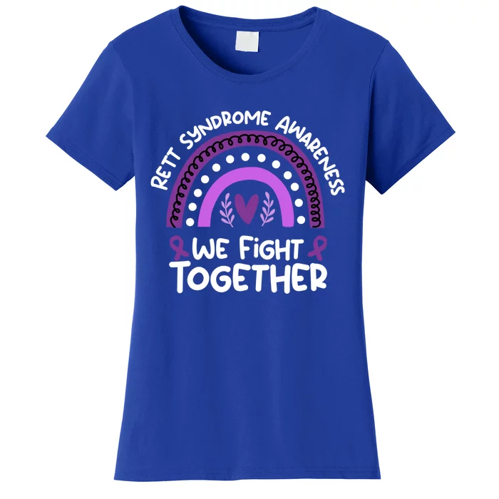 We Fight Together Rett Syndrome Awareness Rett Syndrome Great Gift Women's T-Shirt