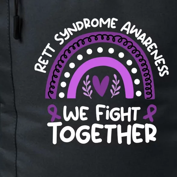 We Fight Together Rett Syndrome Awareness Rett Syndrome Great Gift Daily Commute Backpack