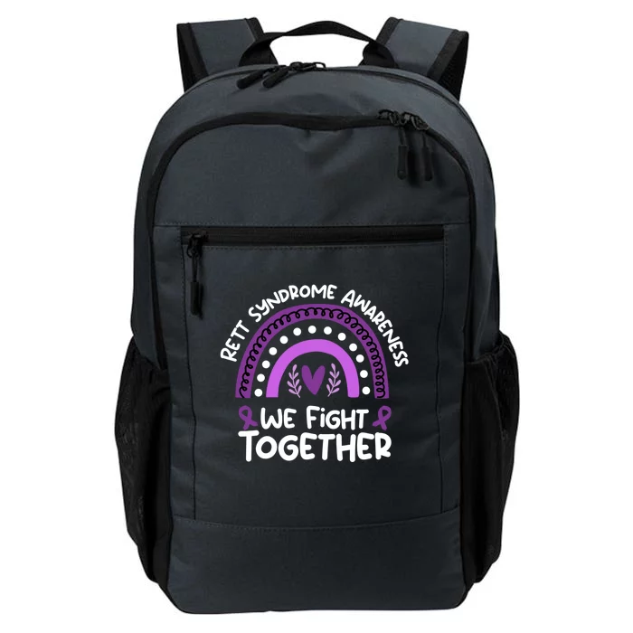 We Fight Together Rett Syndrome Awareness Rett Syndrome Great Gift Daily Commute Backpack