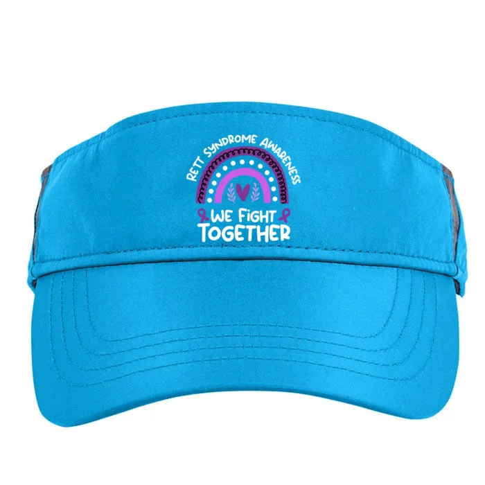 We Fight Together Rett Syndrome Awareness Rett Syndrome Great Gift Adult Drive Performance Visor