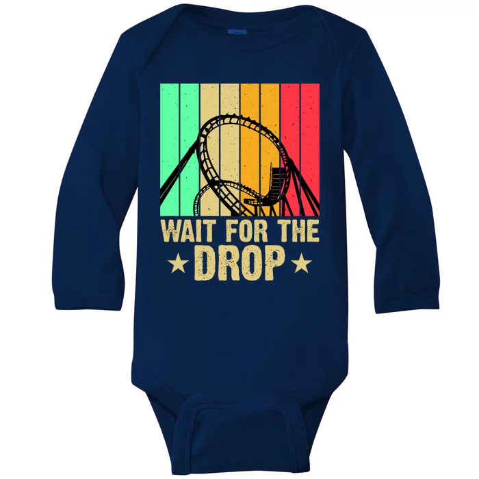 Wait For The Drop Baby Long Sleeve Bodysuit