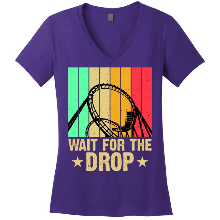 Wait For The Drop Women's V-Neck T-Shirt