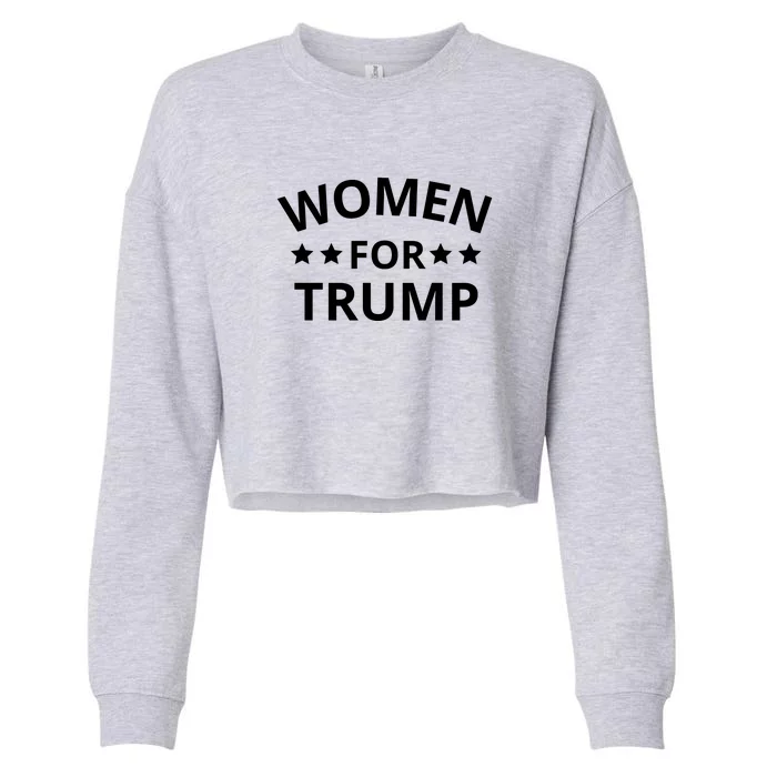 Women For Trump Cropped Pullover Crew