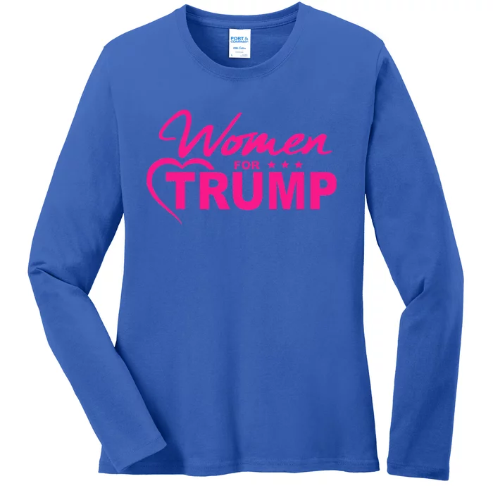 Women For Trump 2024 Women Ladies Long Sleeve Shirt