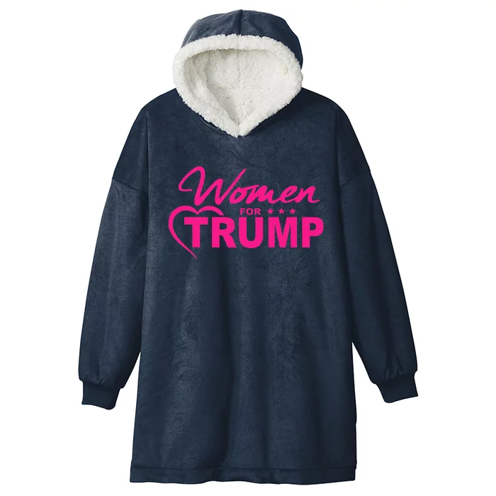 Women For Trump 2024 Women Hooded Wearable Blanket