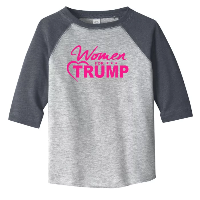 Women For Trump 2024 Women Toddler Fine Jersey T-Shirt