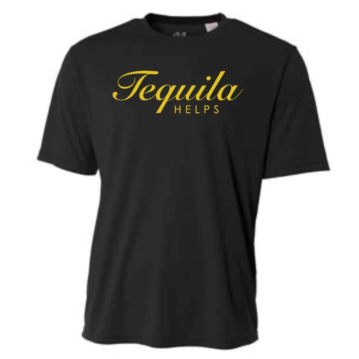 Women Funny Tequila Helps Gift For Tequila Lovers Cooling Performance Crew T-Shirt