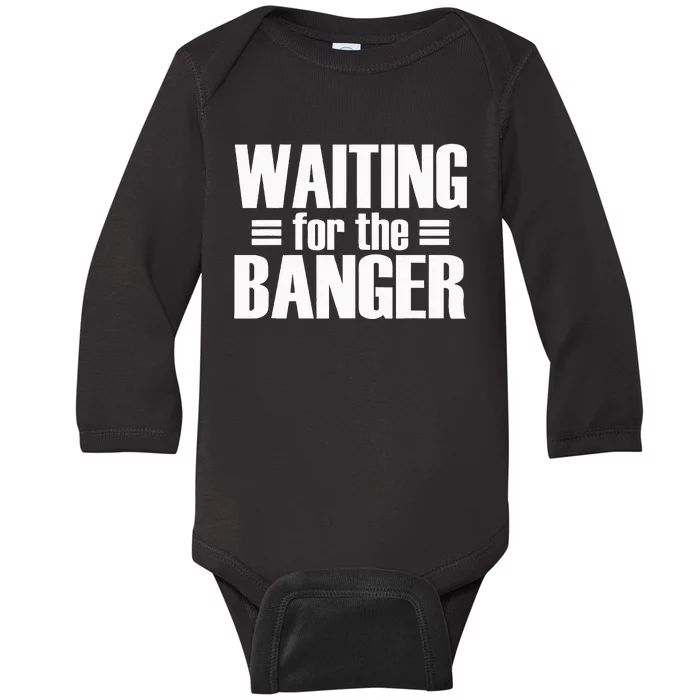 Waiting For The Banger Glitch Baby Long Sleeve Bodysuit