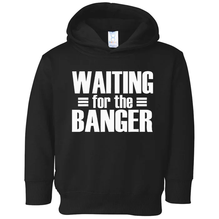 Waiting For The Banger Glitch Toddler Hoodie