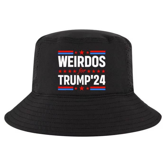 Weirdos For Trump 24 Funny Sarcastic Saying Cool Comfort Performance Bucket Hat