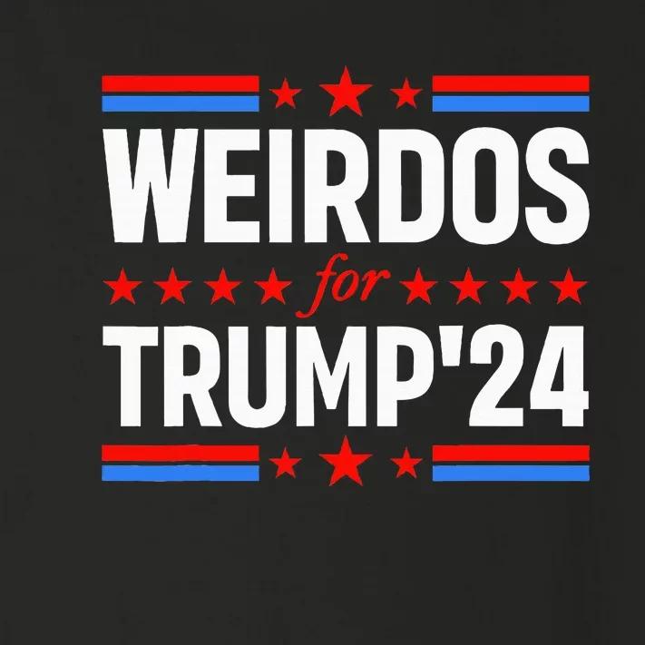 Weirdos For Trump 24 Funny Sarcastic Saying Toddler Long Sleeve Shirt