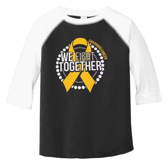 We Fight Together Childhood Cancer Awareness Family Matching Toddler Fine Jersey T-Shirt