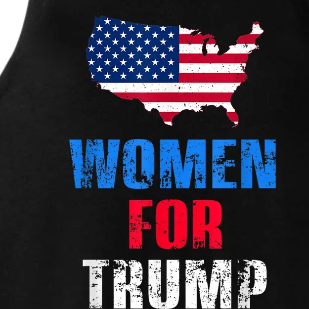 WOMENN FOR TRUMP 2024 Ladies Tri-Blend Wicking Tank