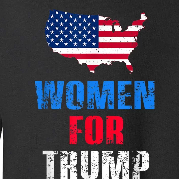 WOMENN FOR TRUMP 2024 Toddler Sweatshirt