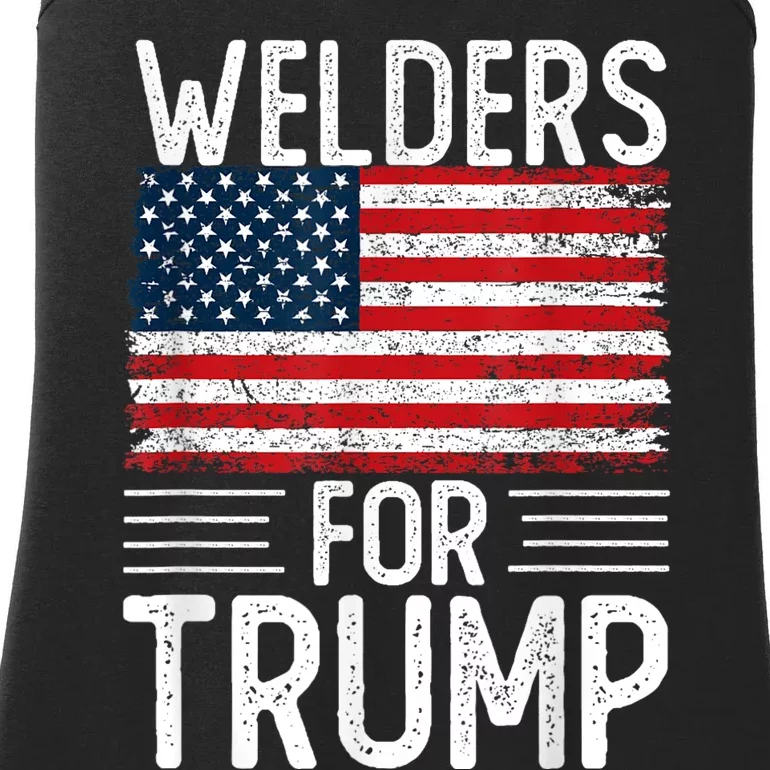 Welders For Trump 2024 Shirts President Election 2024 Ladies Essential Tank