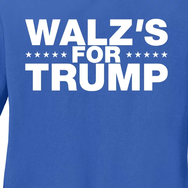 WalzS For Trump Ladies Long Sleeve Shirt