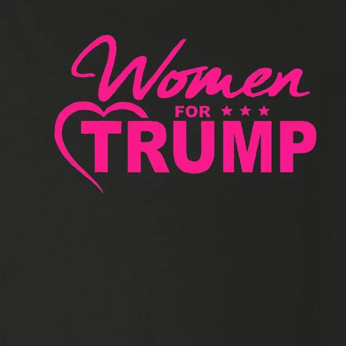 Women For Trump 2024 Toddler Long Sleeve Shirt