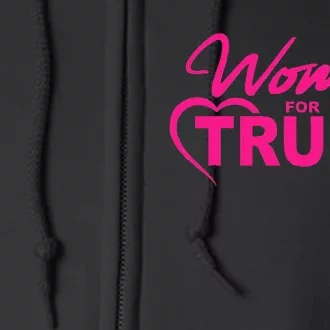 Women For Trump 2024 Full Zip Hoodie