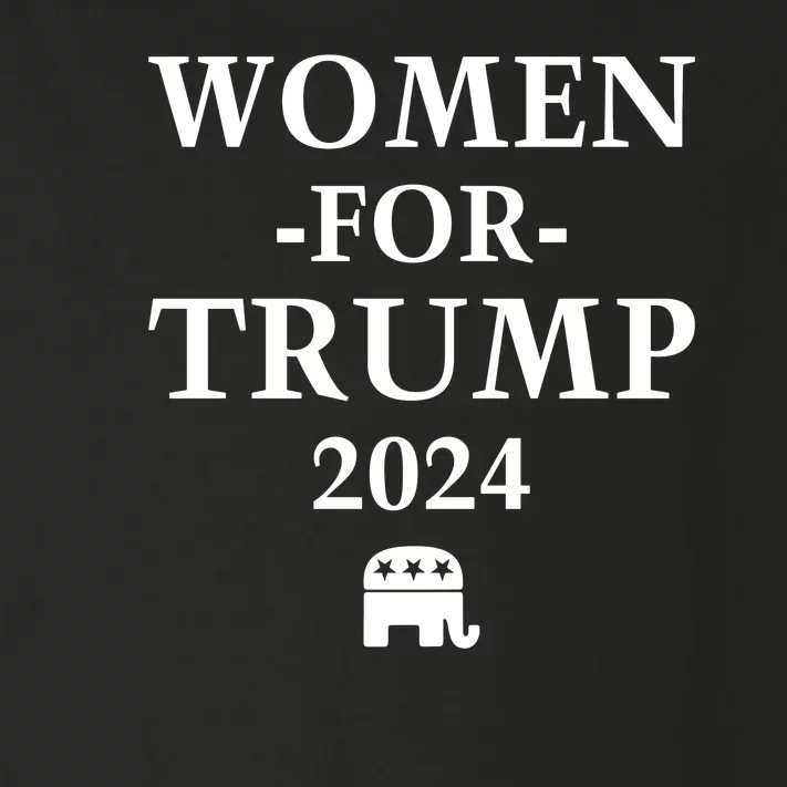 Women For Trump Republican 2024 Toddler Long Sleeve Shirt