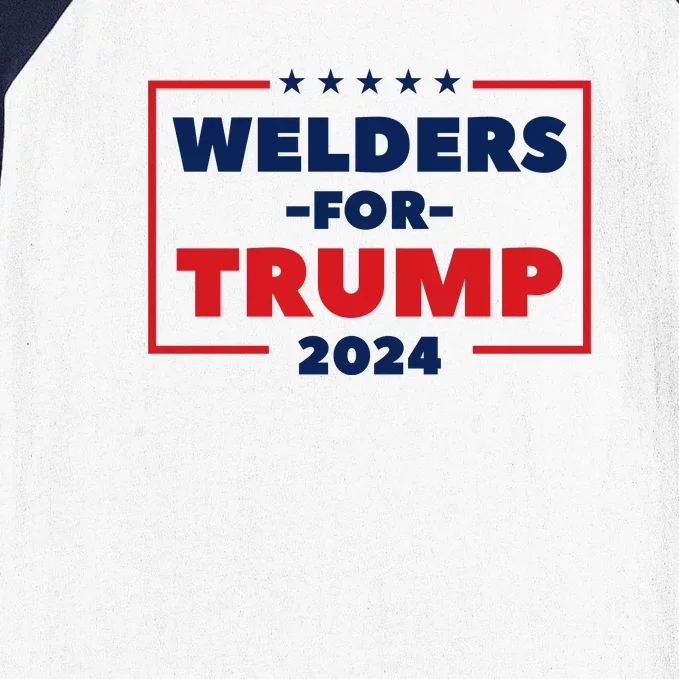 Welders For Trump 2024 Baseball Sleeve Shirt