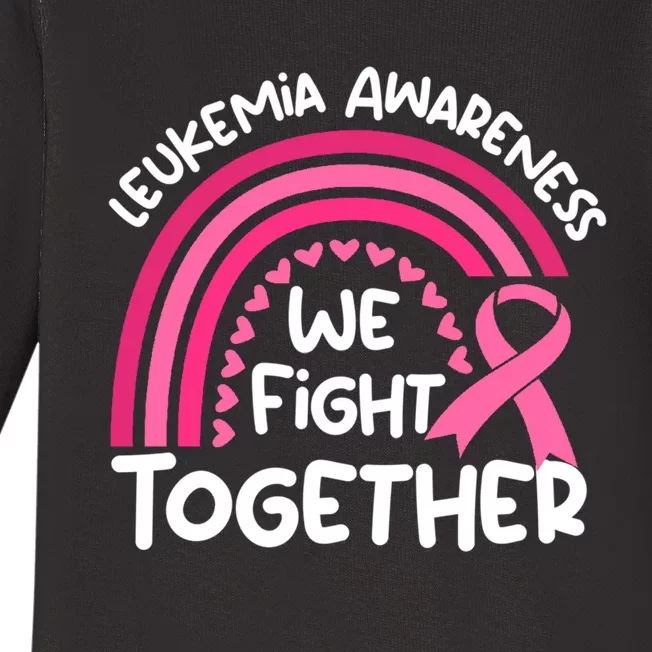 We Fight Together Leukemia Awareness Baby Long Sleeve Bodysuit