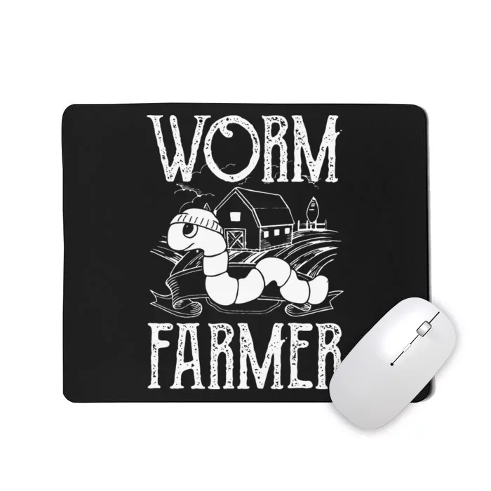 Worm Farmer Vermiculture Gardening funny Farming Mousepad