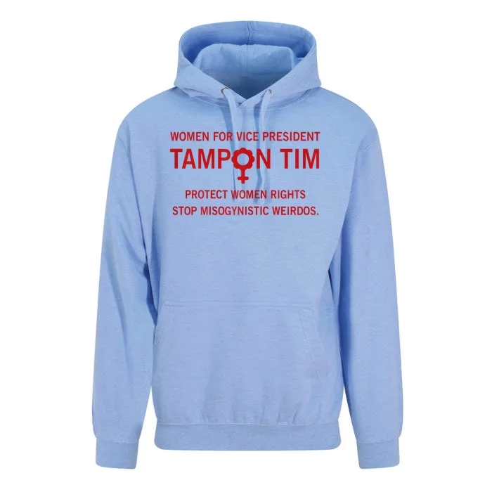 Women For Vice President Tampon Tim Protect Women Rights Unisex Surf Hoodie