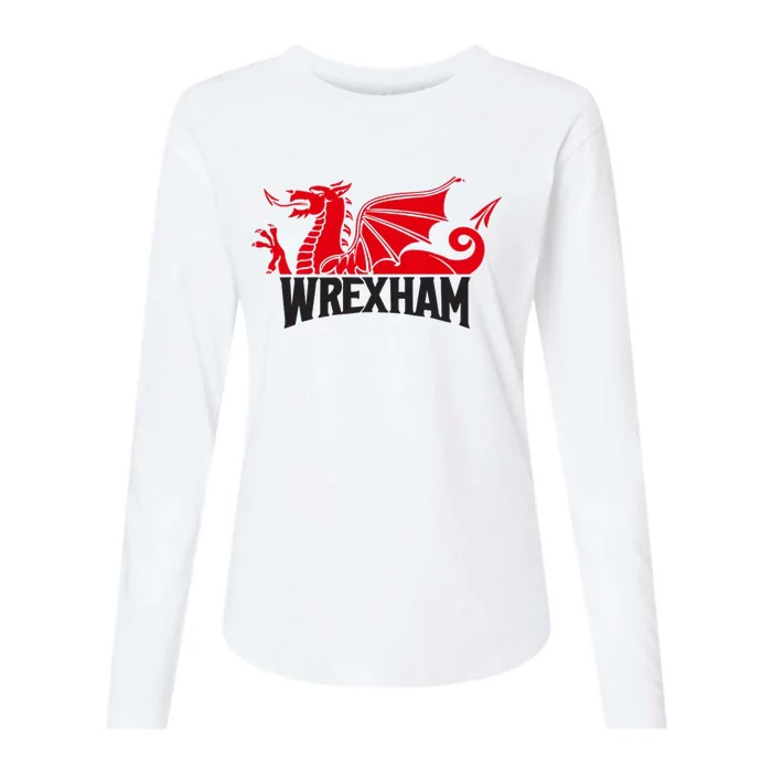 Wrexham FC Wrexham Dragon Football Club Champion Womens Cotton Relaxed Long Sleeve T-Shirt